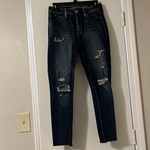 American eagle dark washed jeans